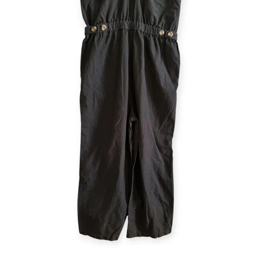 New with tag, Everlane The Fatigue Apron Jumpsuit, Black, Size 12